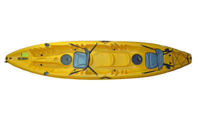 Пластиковая байдарка для моря Ривьера 2+2